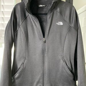 North Face Zip Up Black
